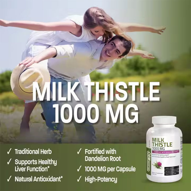 Liver Detox Supplement - Milk Thistle Capsules