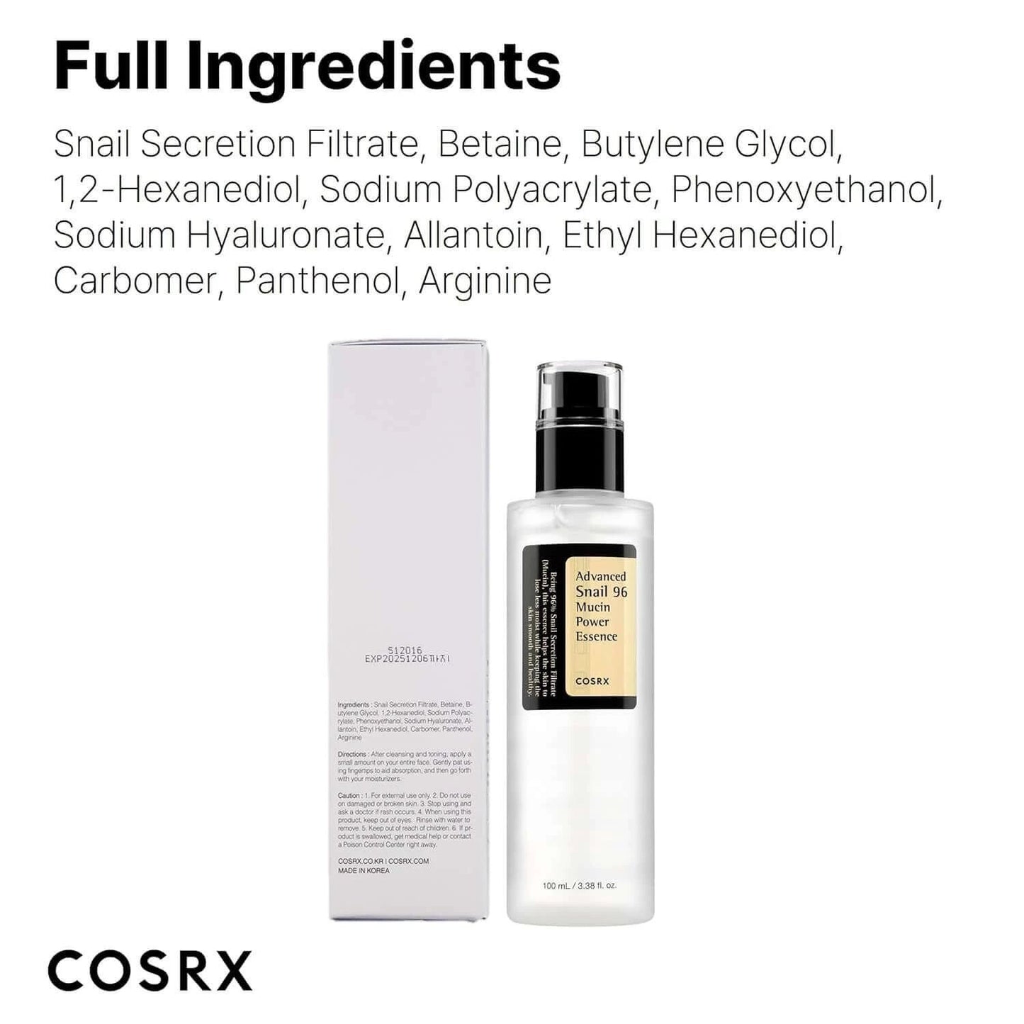 Snail Collagen Serum Essence Ultra Lightweight Hydration For All Skin Types Daily Use Elasticity Boost by eprolo