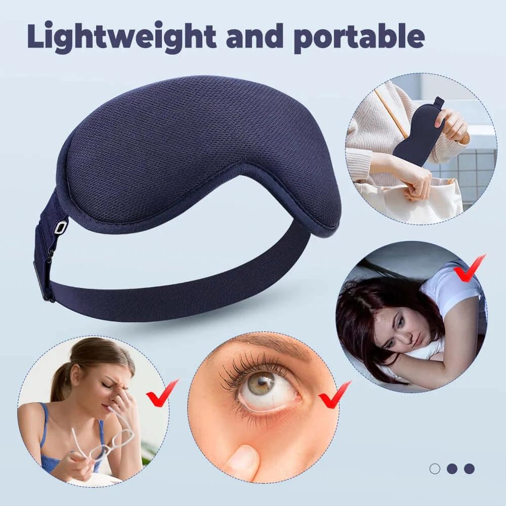 Heated Eye Massager Mask With Gentle Massage For Deep Relaxation Hydration And Brightening For Tired Eyes by eprolo