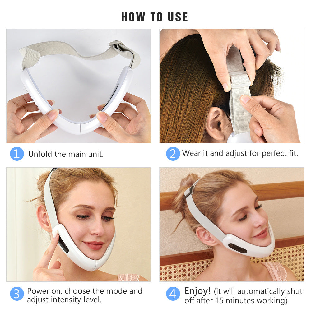 Micro-Current Color Light Face Lift Massager